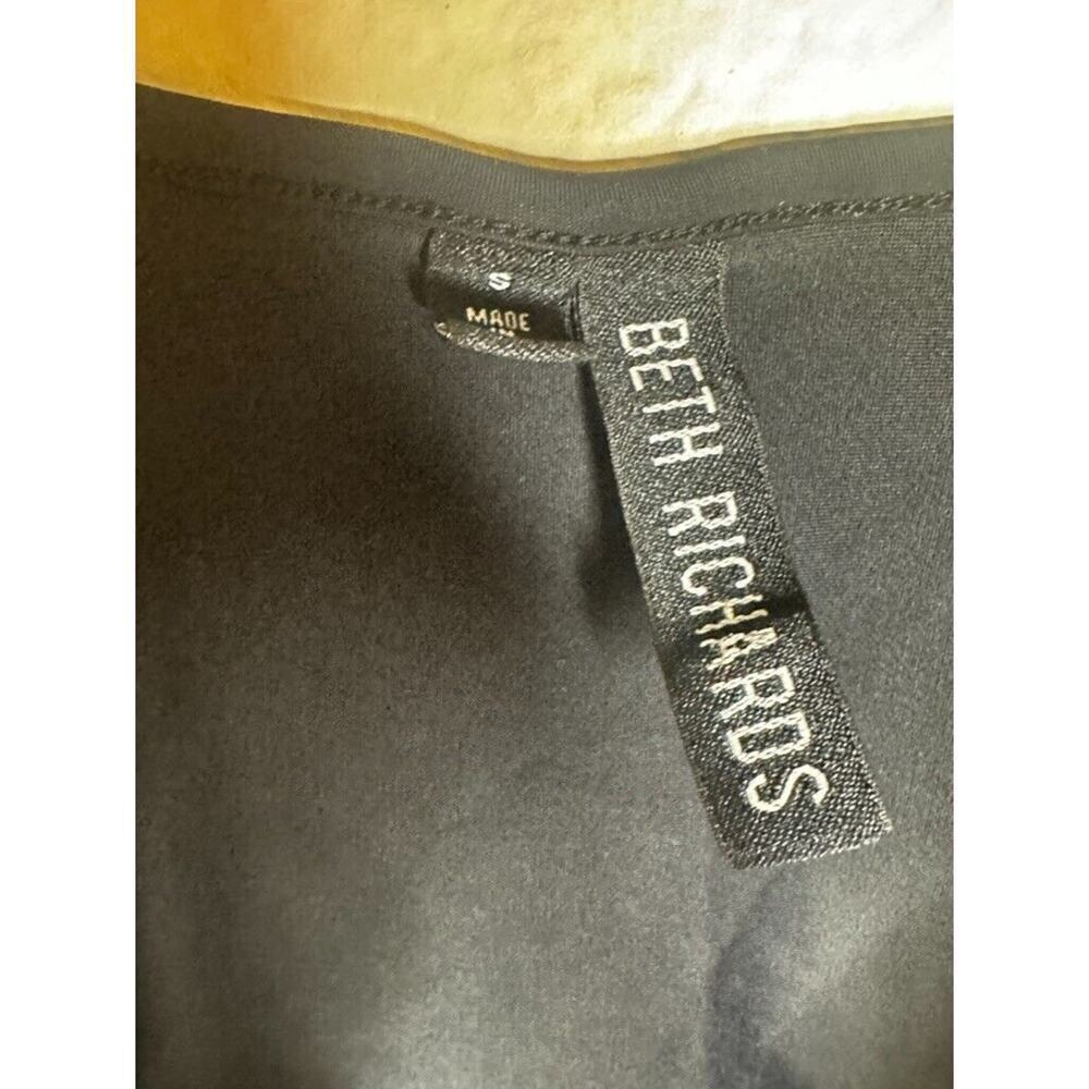 Beth Richards Bra Swim Top Black Keyhole Size Petite V Neck 3XS Athleisure - Picture 5 of 11
